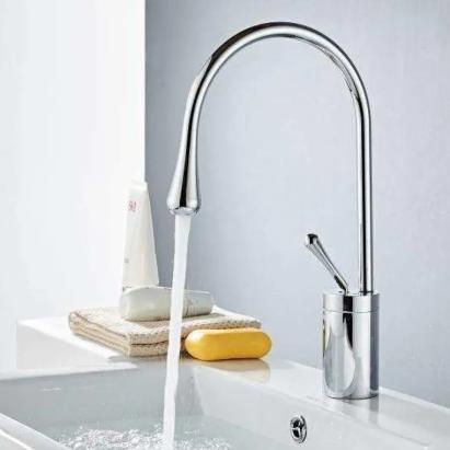 Baterie lavoar baie crom lucios din alamă sanitară, Korman Technik WZY/323/B