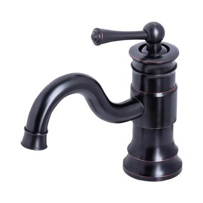 Baterie lavoar negru mat din alamă sanitară Korman Technik, 20 cm, WZY/318
