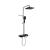Coloană de duș din inox cu afișaj LCD, negru-crom, 3 funcții SJG/006