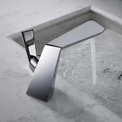 Baterie lavoar crom lucios din alamă sanitară, monocomandă, 20 cm, 6727