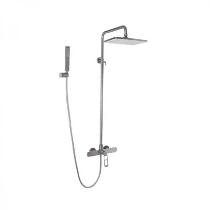 Coloană de duș din inox SUS304 satinat, 2 funcții, Gun Grey, 9710N
