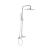 Coloană de duș din alamă sanitară, crom lucios, 2 funcții, HC8816