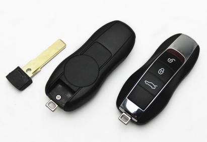 Carcasă cheie compatibilă Porsche Panamera/Cayenne, 3 butoane, cu lamelă