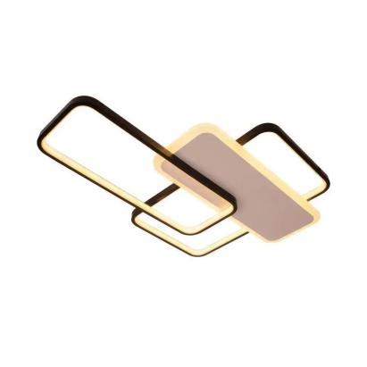 Lustră LED Carolina 76W cu telecomandă, 3 elemente, dimabilă, negru