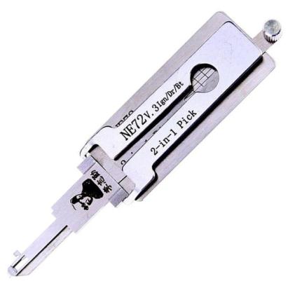 Decodor Lishi 2in1 NE72 pentru Renault și Peugeot – pick & decoder