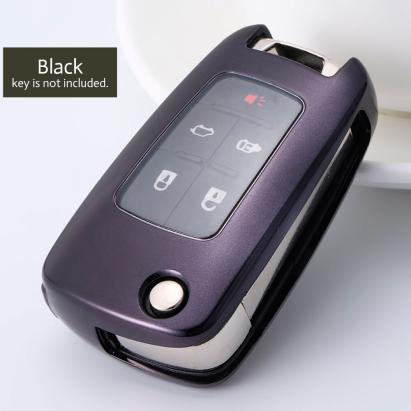 Husă cheie briceag Opel din TPU+PC, neagră, pentru Insignia și Astra J