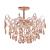 Candelabru Cristal Fiamma, 4x E27, Diametru 50cm, Auriu