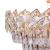 Candelabru din cristal Windsor Supremo, 10xE14, Ø80 cm, auriu lucios, inaltime reglabila