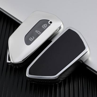 Husă cheie Smartkey pentru VW Golf 8 (MK8), TPU gri, protecție premium