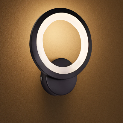 Aplica LED de perete BETTY 13W negru, 1040 lm, lumină caldă/neutră/rece