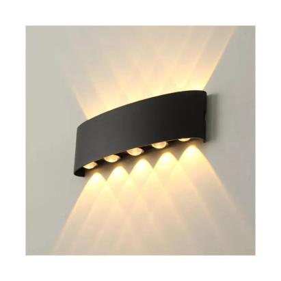 Aplica LED Fantas pentru interior/exterior, 10x1W, IP65, negru mat, 3000K