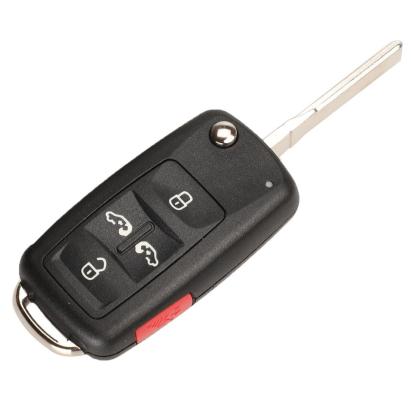 Carcasă cheie tip briceag compatibilă VW Sharan, 4+1 butoane, lamelă HU66