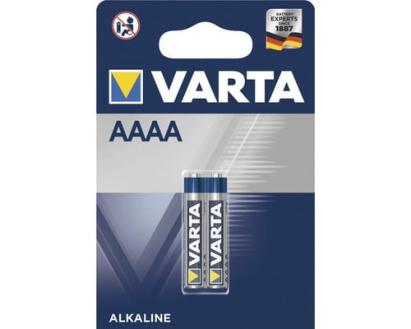 Baterii Varta AAAA (LR61) alcaline 1.5V, set 2 bucati pentru dispozitive compacte