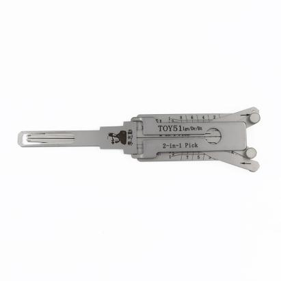 Decodor Lishi 2in1 TOY51 pentru profil cheie auto, instrument de citire
