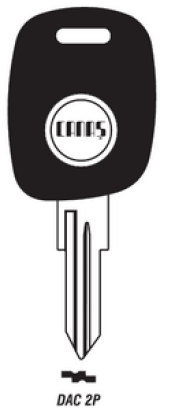 Cheie auto Dacia DAC2P fără locaș cip, model OEM pentru înlocuire
