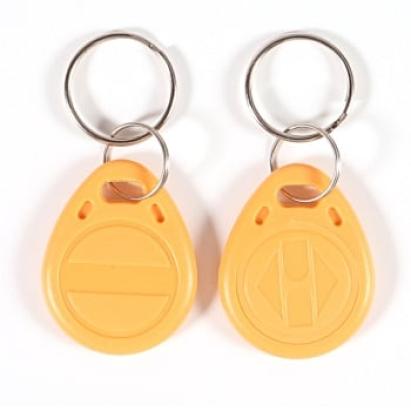 Set 100 cartele TAG RFID clonabile 125 kHz, galbene, pentru control acces