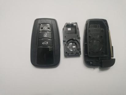 Carcasă cheie Smartkey Toyota 3 butoane, cu lamelă și suport baterie, compatibilă RAV4/Camry