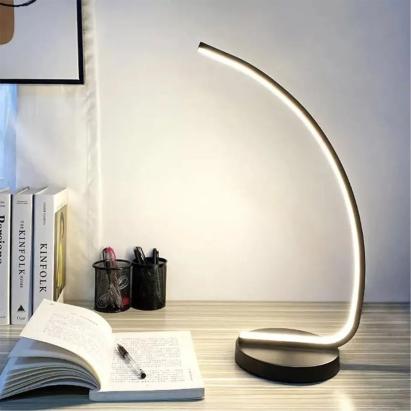 Veioza LED Nemesis, 14W, Lumina Rece/Calda/Neutra, Metal si Acril, Negru