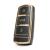 Husă cheie VW Passat CC/B6/B7 Keyless Go, TPU negru cu contur auriu