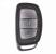 Husă cheie smartkey Hyundai Tucson 2016+ din TPU roșu, 3 butoane, aspect premium