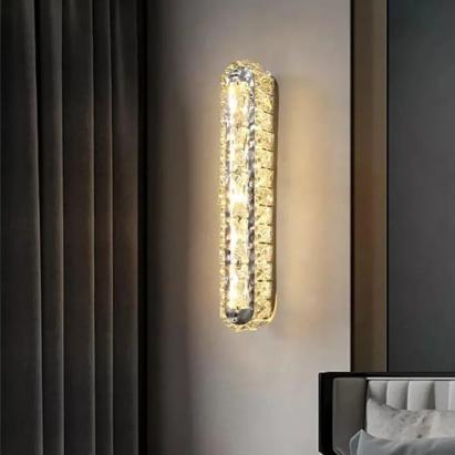 Aplica LED PRISCILA, 5W, Cristal, Crom Lucios, Lumina Calda/Rece/Neutra
