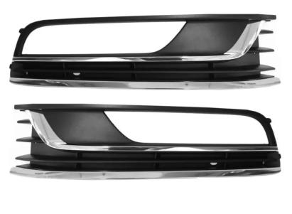 Set grile bară față VW Passat B7 2010–2015 cu locaș proiectoare, crom