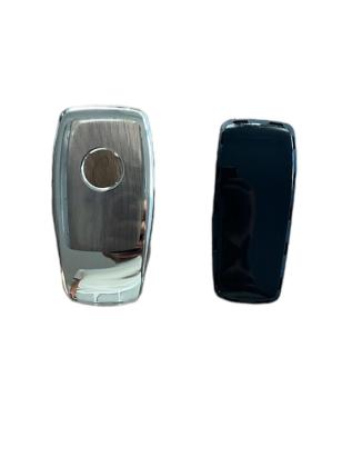 Husă cheie SmartKey Mercedes-Benz 3 butoane, silver, TPU+PC (model nou 2018+)