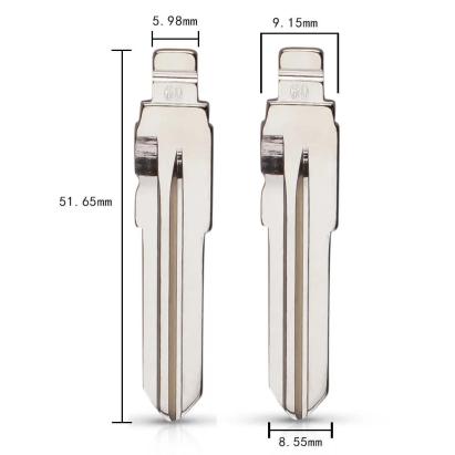 Lamelă cheie briceag Fiat GT15 OEM, lamelă metalică de schimb pentru Fiat