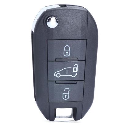 Carcasă cheie briceag compatibilă Peugeot Partner 2018-2022, 3 butoane, lamelă HU83