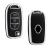 Husă cheie briceag Renault Megane 4/Kadjar/Clio, 3 butoane, TPU negru contur argintiu