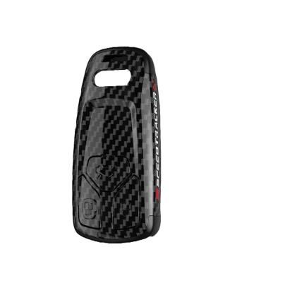 Husă cheie smartkey compatibilă Audi A4 B9/A5, 3 butoane, ABS, carbon negru