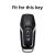 Husă cheie smartkey Ford Ranger/Explorer, 3 butoane, TPU gri, protecție premium