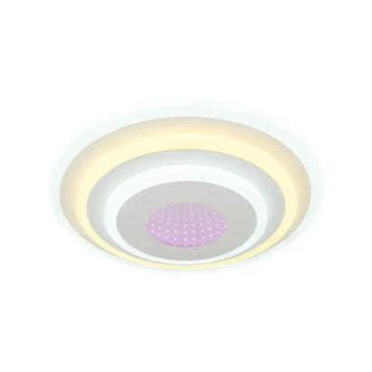 Lustră LED NIVARA 3D ultra-slim 20W, 30 cm, 3 temperaturi de culoare, alb