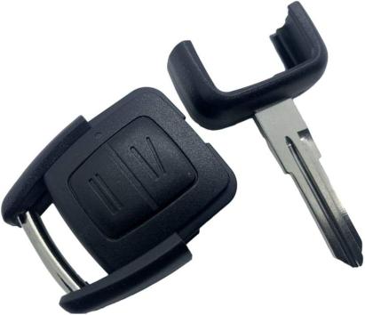 Carcasă cheie compatibilă Opel Astra G, 2 butoane, lamelă HU46 șanț stânga