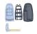 Carcasă cheie compatibilă Hyundai Tucson 2022-2024, 3 butoane, cu lamelă urgență