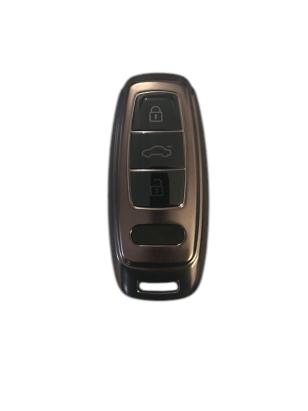 Husă cheie Audi SmartKey TPU gri închis, compatibilă Q8/A8/A6 C8 (2019+)