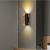 Aplica LED exterior Pauline 10W, IP65, metal negru cu accente aurii