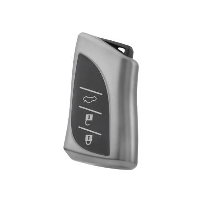 Husă cheie Lexus Smartkey din TPU, 3 butoane, gri, protecție premium