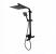 Coloană de duș Mixxus KUB-009-J neagră, 120 cm, monocomandă, cu pară și duș tip ploaie