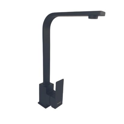 Baterie de bucătărie Mixxus KUB-011 Black din inox, monocomandă, cu racorduri incluse