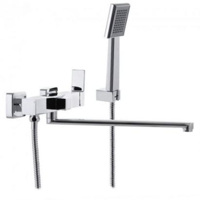 Baterie cadă Mixxus Premium Franco 006-25, alamă cromată, monocomandă cu pară duș