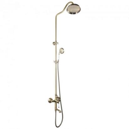 Coloană de duș Mixxus Premium Vintage Bronze 009-J din alamă, finisaj bronz