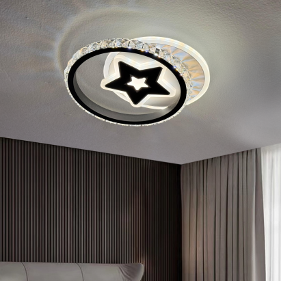 Aplica LED Hadley 24W Alb Negru