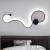 Aplica LED Delilah 38W decorativa, negru, 3 tonuri lumina, metal si silicon