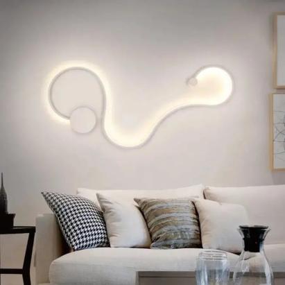 Aplică LED decorativă Deborah 38W, albă, cu 3 nuanțe de lumină, metal & silicon
