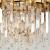 Candelabru Cristal BALMORAL Magno, 8x E14, Diametru 60cm, Auriu, Inaltime Reglabila