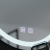 Oglindă LED rotundă 70 cm Lucea cu touch, dimabilă și sistem de dezaburire