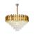 Candelabru Cristal Braylen 8x E14 Diametru 60cm Auriu