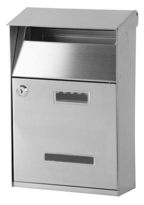 Cutie poștală din inox GL-16S, 320x105x215 mm, cu încuietoare