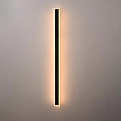 Aplica LED exterior Mack 120 cm, 16W, IP65, liniara, negru